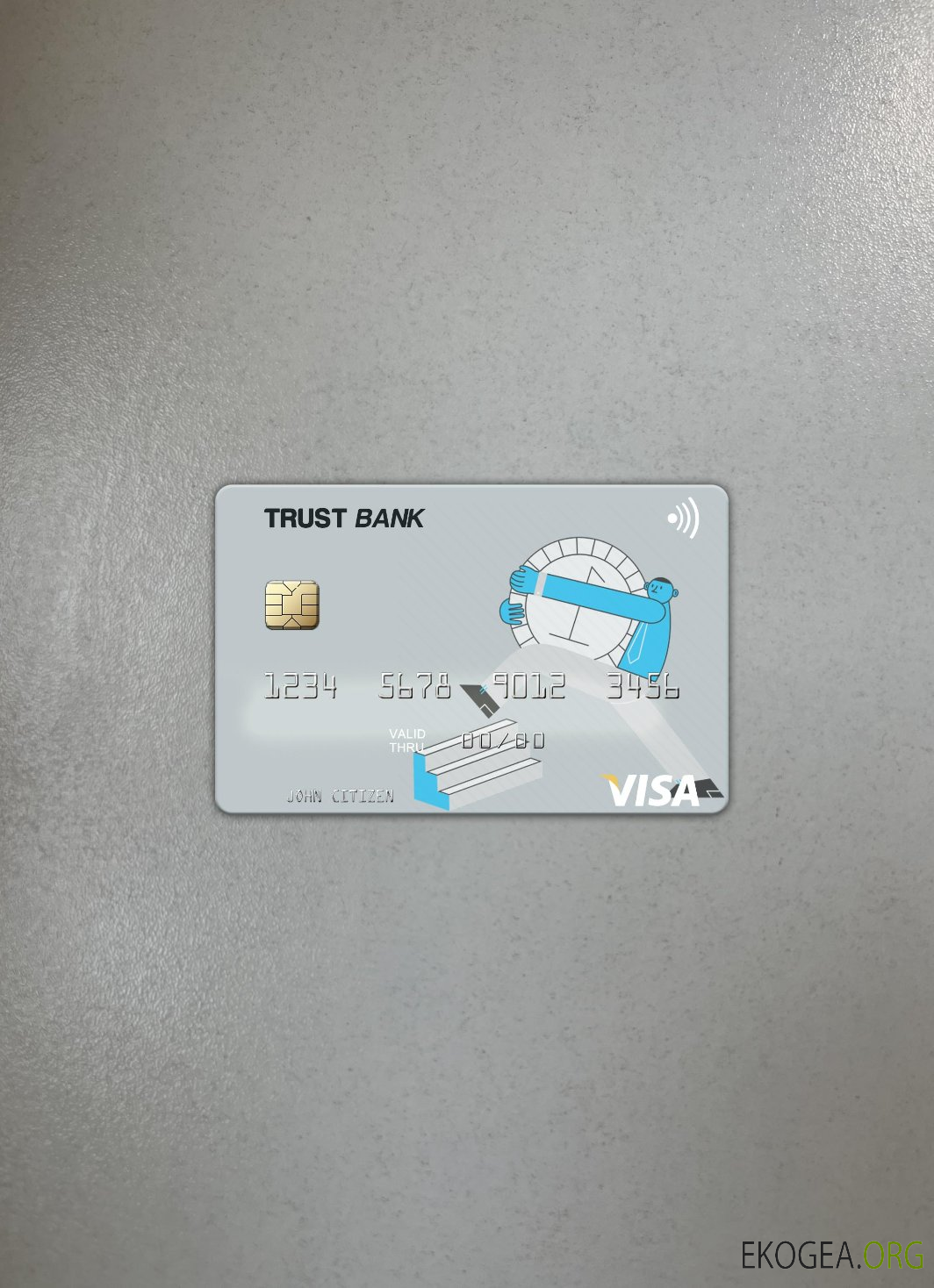 Algérie Trust Bank Algérie carte visa photolook , avant